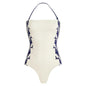 Swimsuit Navy Halter One Piece Swimsuit Set Women