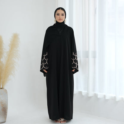 Trendy Comfortable Solid Color Handmade Beaded Dresses