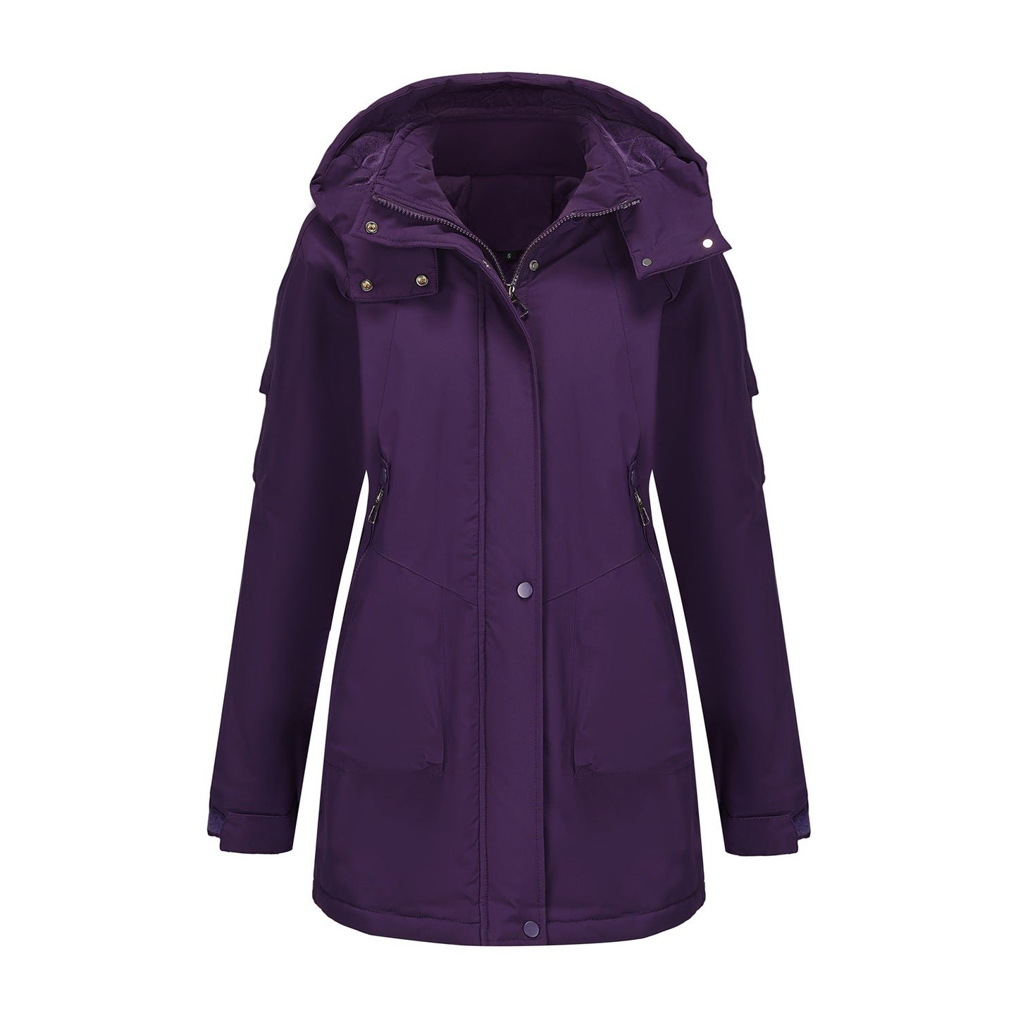Women's Detachable Windproof Warm Mountaineering Casual Shell Coats
