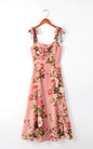 Women's French Retro Dress Elegant Printed Overknee Dresses