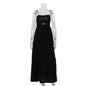 Women's Black Breathable Sling High Waist French Dress Fashion Vacation Dresses