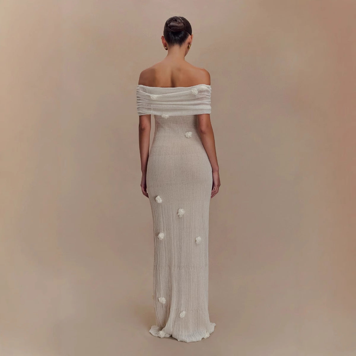 Women's Fashion Three-dimensional Flower Dress Holiday Gentle Dresses