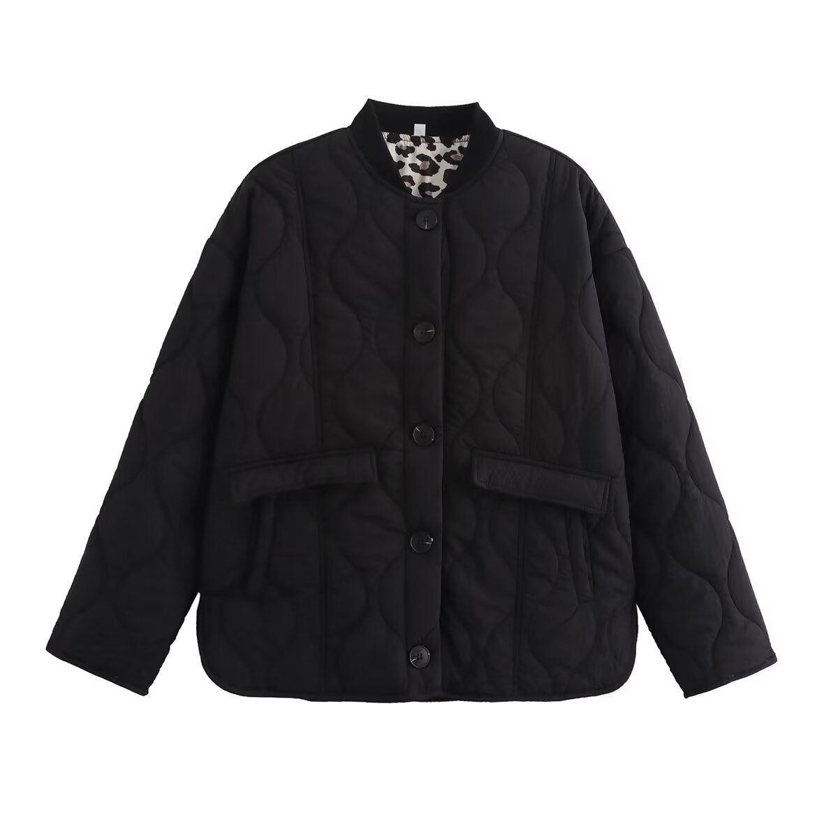 Three-color Leopard Print Clothes With Threaded Coats