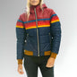 Women's Casual Hooded Printed Cotton Contrast Color Coats