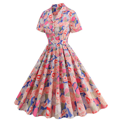 Women's Gentle Chic Design Sense Tailored Collar Dresses