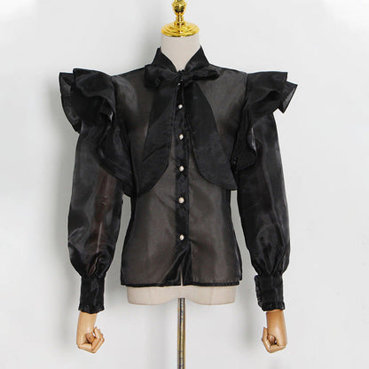 Women's Style Graceful Fashionable Shirt Autumn Design Blouses