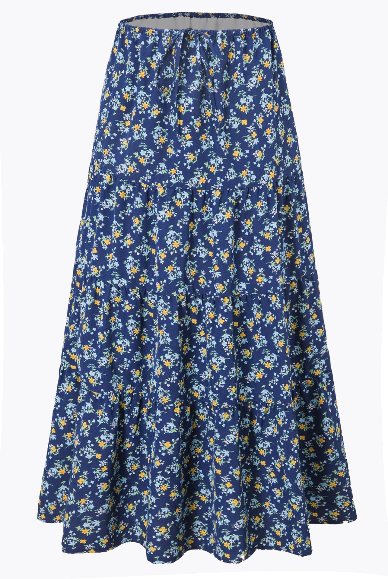 Women's Waist Elastic Large Swing Loose Patchwork Skirts