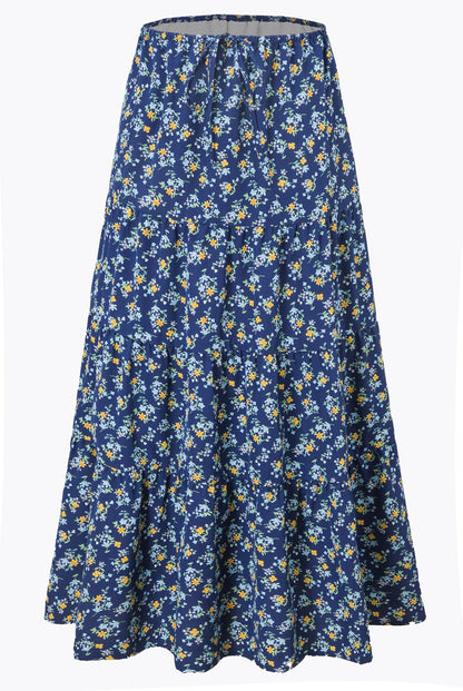 Women's Waist Elastic Large Swing Loose Patchwork Skirts