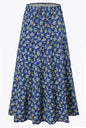 Women's Waist Elastic Large Swing Loose Patchwork Skirts