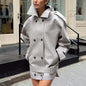 Women's Korean Style Loose Temperament Windbreaker Autumn Fashion Coats