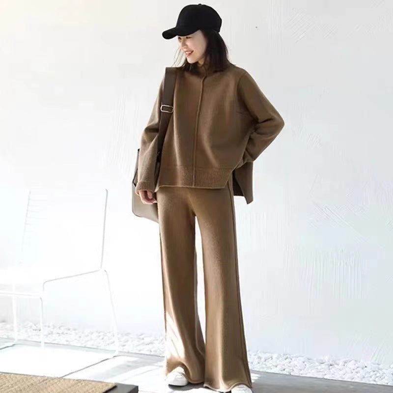 Women's Fashion Set Retro Style Fashionable Split Suits