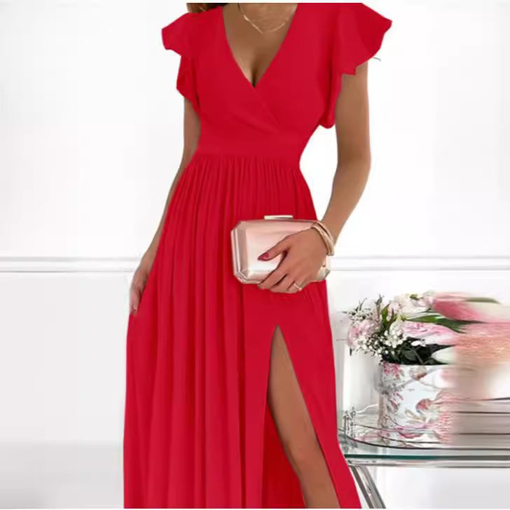 Long Split Elegant Waist Formal Dress Dresses