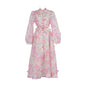 Catwalk Design Sense Hanging Flower Long Dresses