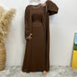 Trendy Slouchy Elegant Sleeveless Dress Muslim Suits