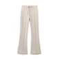 Women's American Sports Style Stitching Decorative Elastic Waist Pants