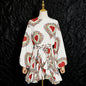 Women's Bohemian Retro Vacation Style Ruffled Waist Trimming Dresses
