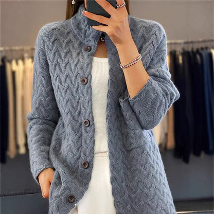 Women's Pure Bottoming Twist Knit Korean Style Tops