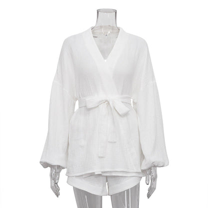 Fashionable Casual Loose High Waist Two-piece Suits