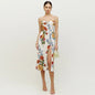 Split Knee-length Sexy Slim Mid-length Strap Dresses