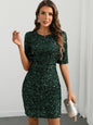 Women's Party Dress Sexy Sequined Backless Dresses