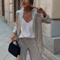 Women's High-grade Sequined Fashion Design Temperament Suits