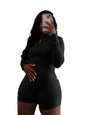 Women's Leisure Sexy Tight Long Sleeve Two-piece Suits