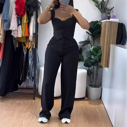 Women's Cool Elegant Camisole Tight Casual Suits