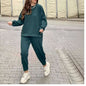 Women's Metal Button Split Long Sleeve Sports Casual Suits