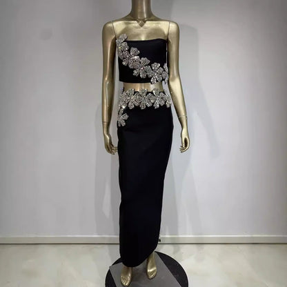 Binding Drill Tube High Waist Bandage Skirts