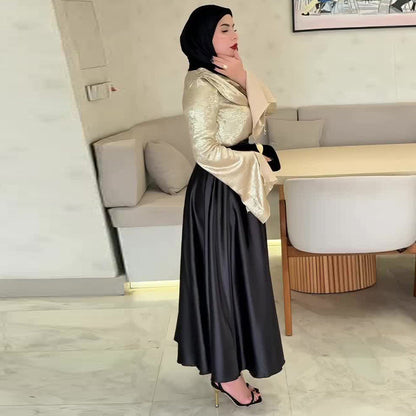 Women's Heap Collar Long Sleeves Slimming Fashionable Suits