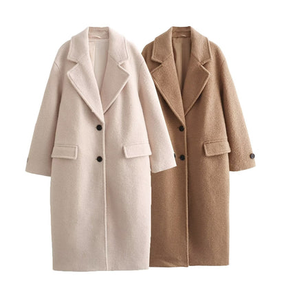 French Style Temperament Personality Fashion Neutral Coats