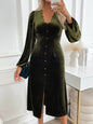 Veet Dress Elegant Midi Lace Collar Dresses