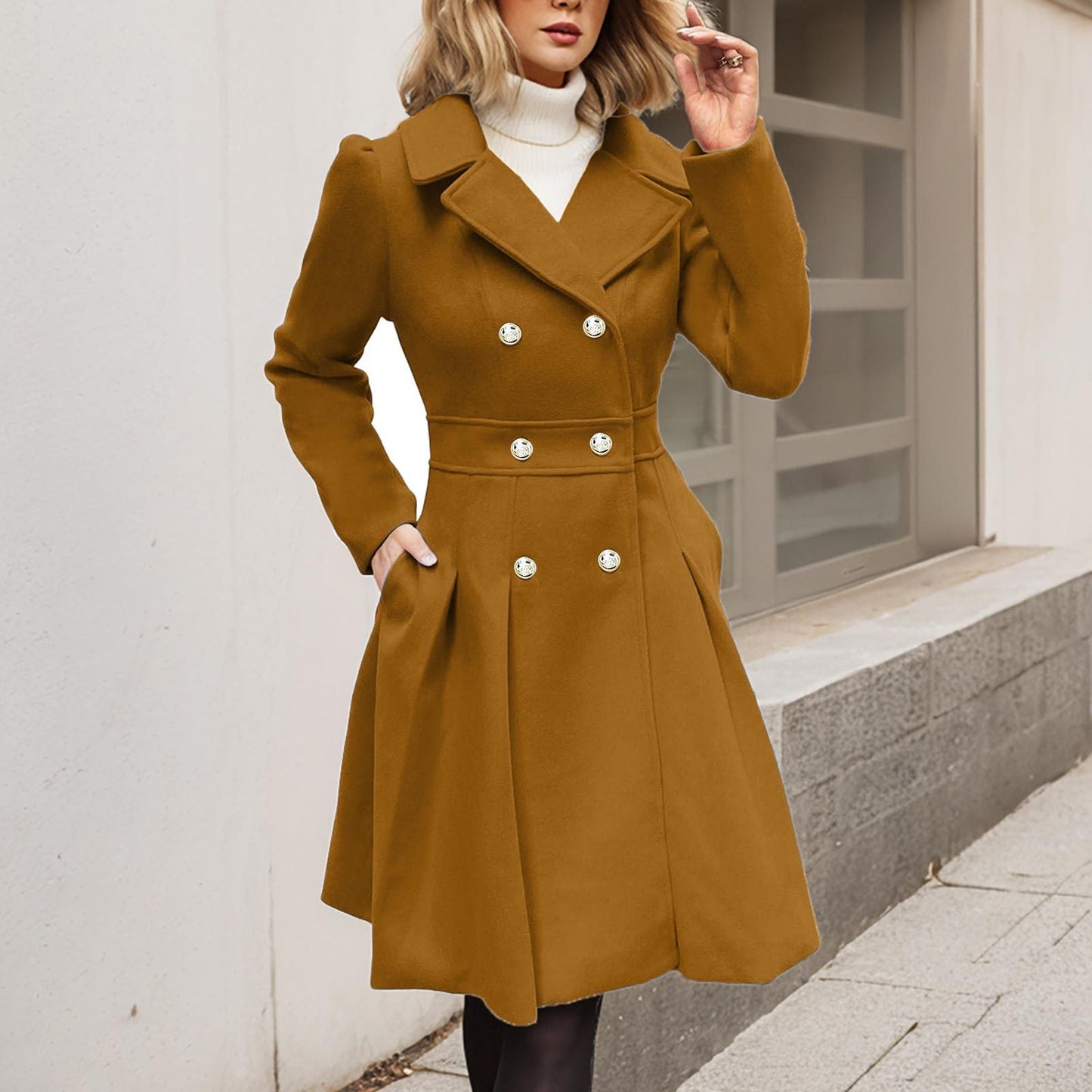 Women's Glamorous Beautiful Elegant Fashion Overcoat Coats