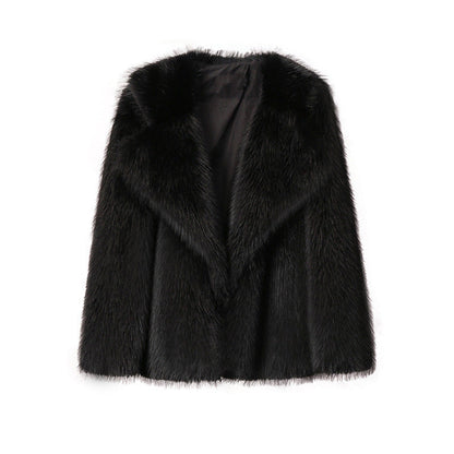 Women's Leather Fur Faux Loose Korean Style Coats