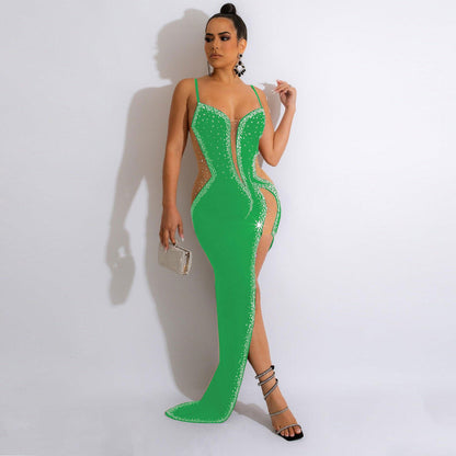 Pretty Classic Sexy Rhinestone Strap Dress Suits