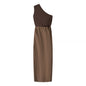 Women's Shoulder Dress High-grade Summer Elegant Sleeveless Clothing