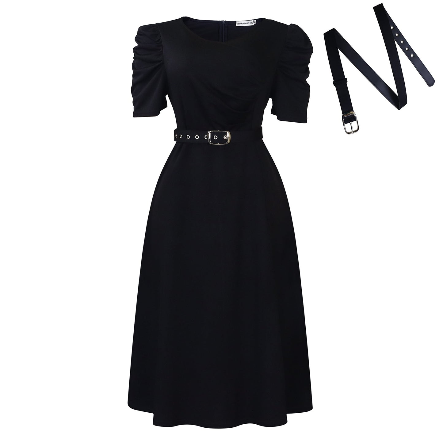 Women's Fashionable Pleated Elegant Large Swing Dress Dresses