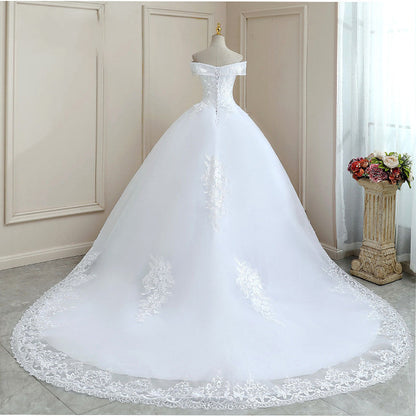 Casual Unique Slimming Trailing Dress Simple Wedding Dresses