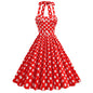 Style Polka Dots Retro Temperament Lace Dresses