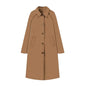 Women's Elegant Lapel Single Breasted Trench Tooling Coats