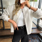 Women's Glamorous Leisure Holiday Button Long-sleeved Coats