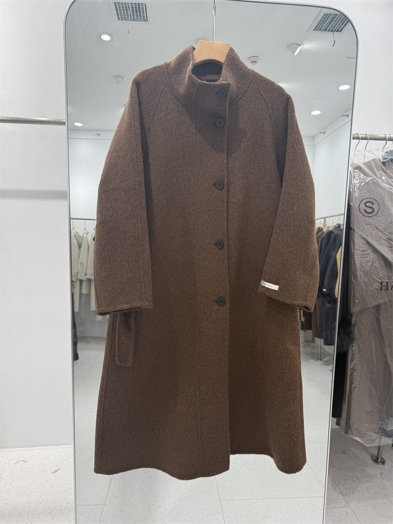 Women's Overcoat Long Design Korean Style Loose Coats