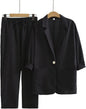 Women's Cotton Linen Autumn Loose Fashion Casual Suits