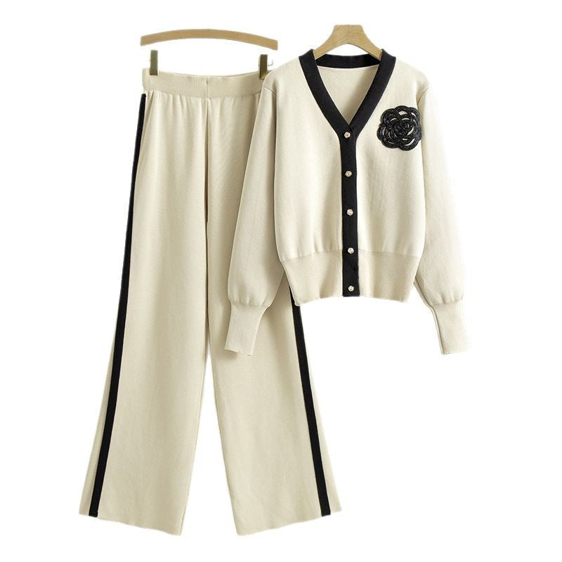 Elegant Unique Trendy Loose Two-piece Fashion Sweaters