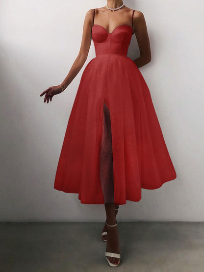 Women's Cool Versatile Straps Tulle Dress Wedding Dresses