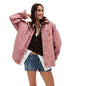 Women's Casual Versatile Pocket Side Slit Denim Jackets