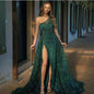 Women's Slit Dress Toast Sequin Sling Wedding Dresses
