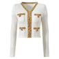 High Quality Fashion Knitted Sequin Bead Cardigans