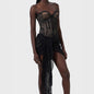 Sleeveless Backless Lace Up Dress Sexy Fashion Dresses
