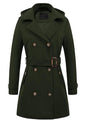 Women's Stylish Hot Single Woolen Hooded Coats